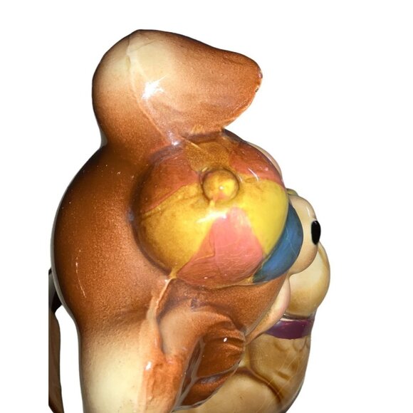 Ceramic Squirrel Chipmunk Cookie Jar TOP ONLY Vintage - Picture 8 of 9